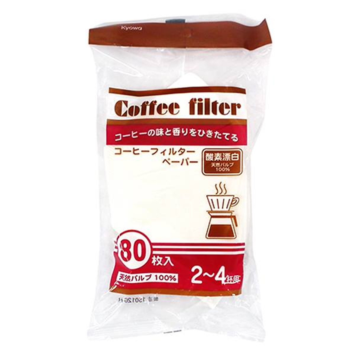 Set 80 túi giấy lọc trà, cà phê size L - Nội địa Nhật Bản