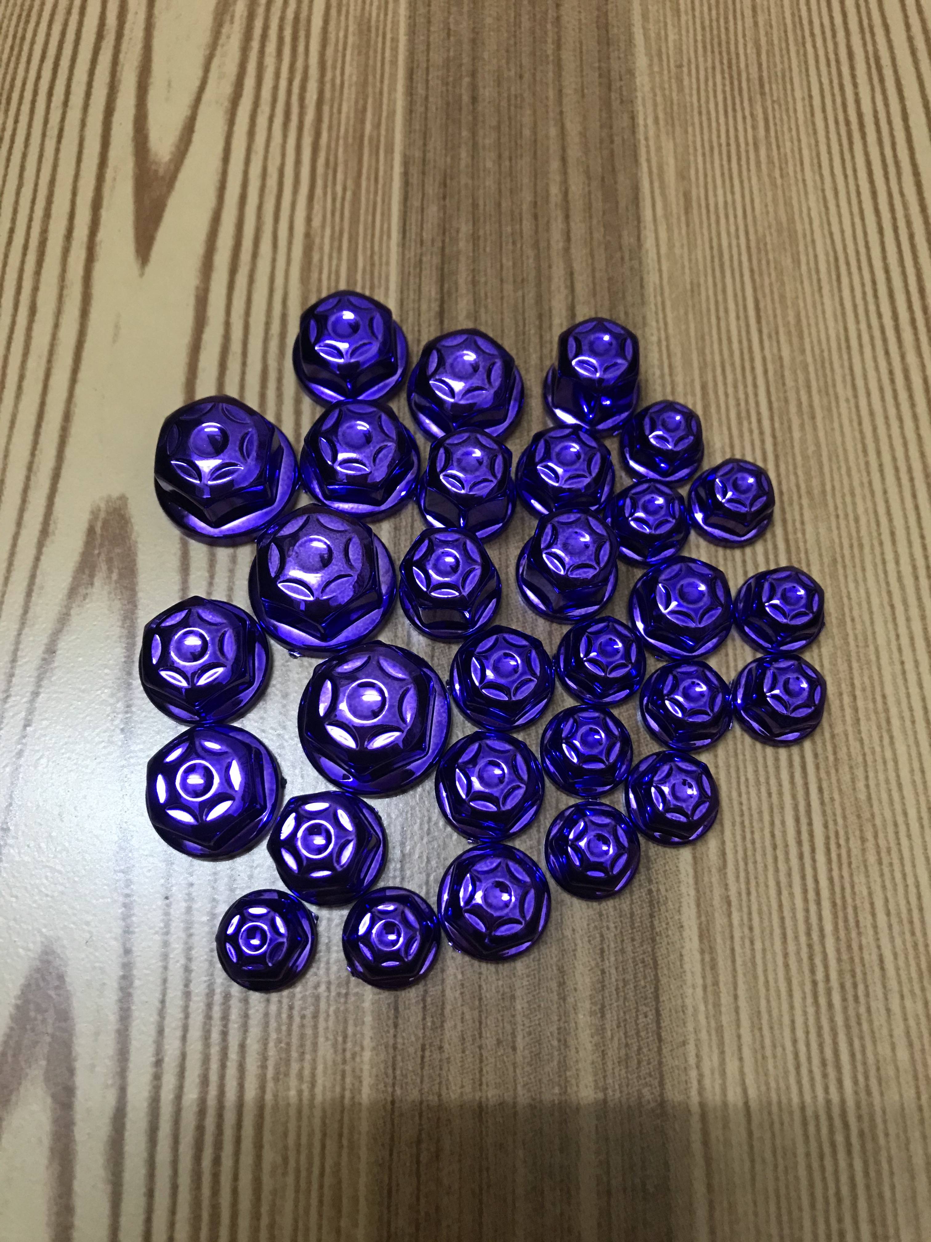 [HCM]Bộ Chụp ốc màu - 1 bộ 30 con ( Tím )