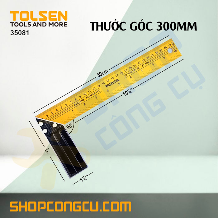 [HCM]Thước góc 300mm Tolsen 35081