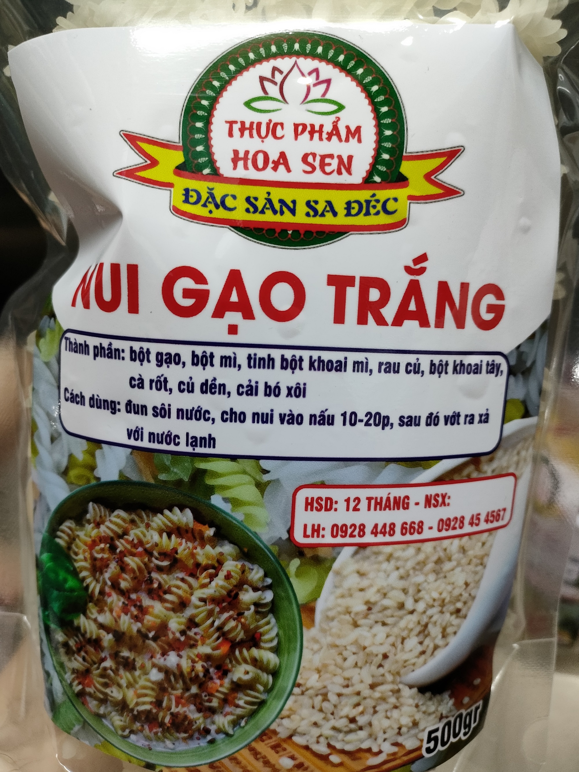 [HCM]Nui Gạo Xoắn 500g