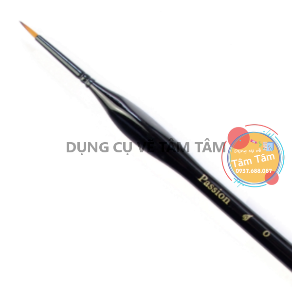 Cọ vẽ nét Passion, Cọ vẽ màu nước đầu tròn Passion-Dụng cụ vẽ Tâm Tâm