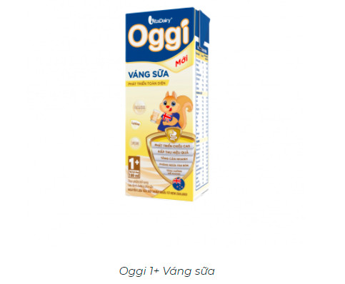 Sữa bột pha sẵn Oggi Váng sữa 180ml (Thùng 48 hộp)-Dinh dưỡng pha sẵn hương vị váng sữa