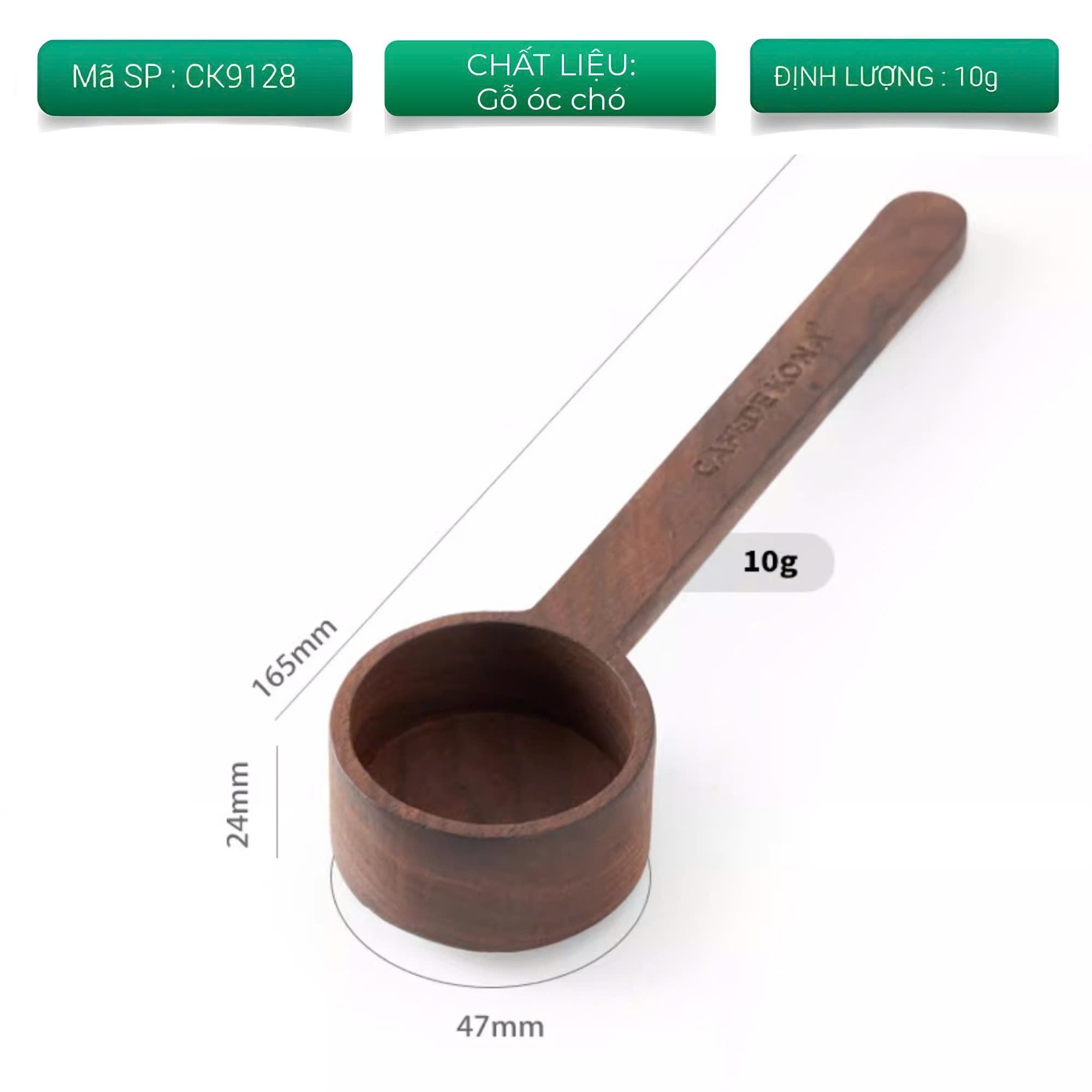 [HCM]Muỗng gỗ đong cà phê Cafede Kona