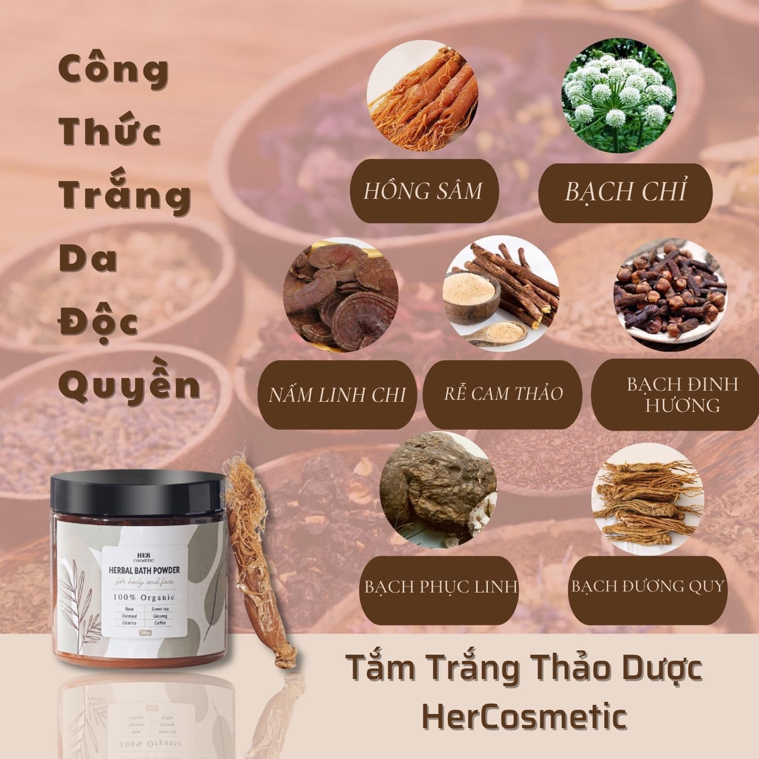 BỘT THẢO MỘC Ủ TRẮNG BODY HER COSMETICS