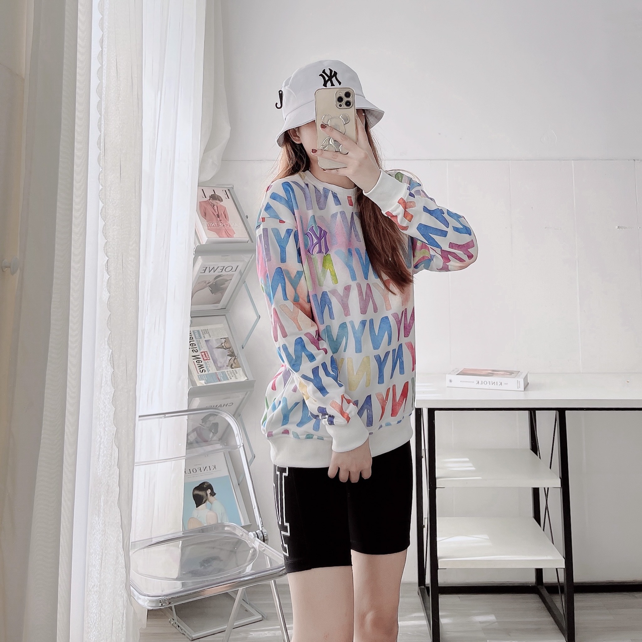 Áo nỉ tay dài Sweatshirt MLB Mega nam nữ cao cấp