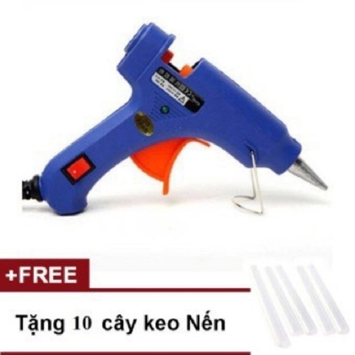 Súng bắn keo nhỏ tặng kèm 10 cây keo silicon