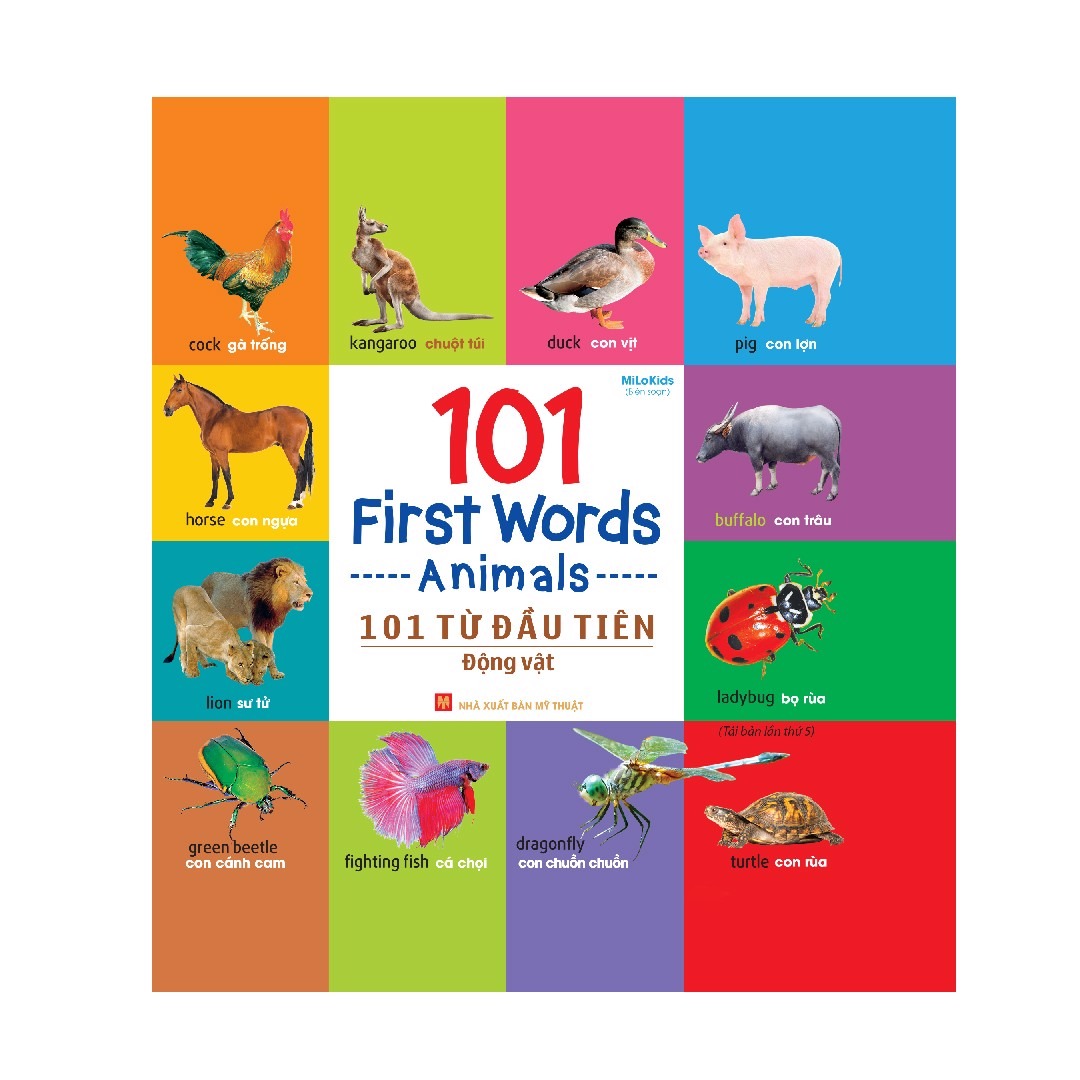 Sách: 101 từ đầu tiên cho bé - động vật
