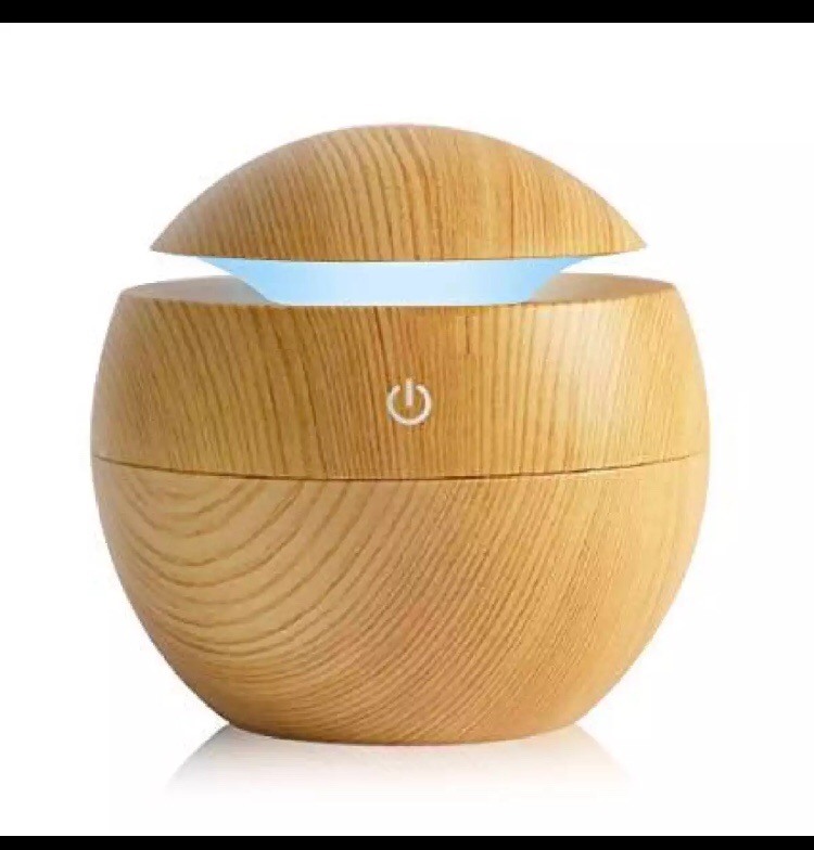 Đèn xông tinh dầu hình vân gỗ