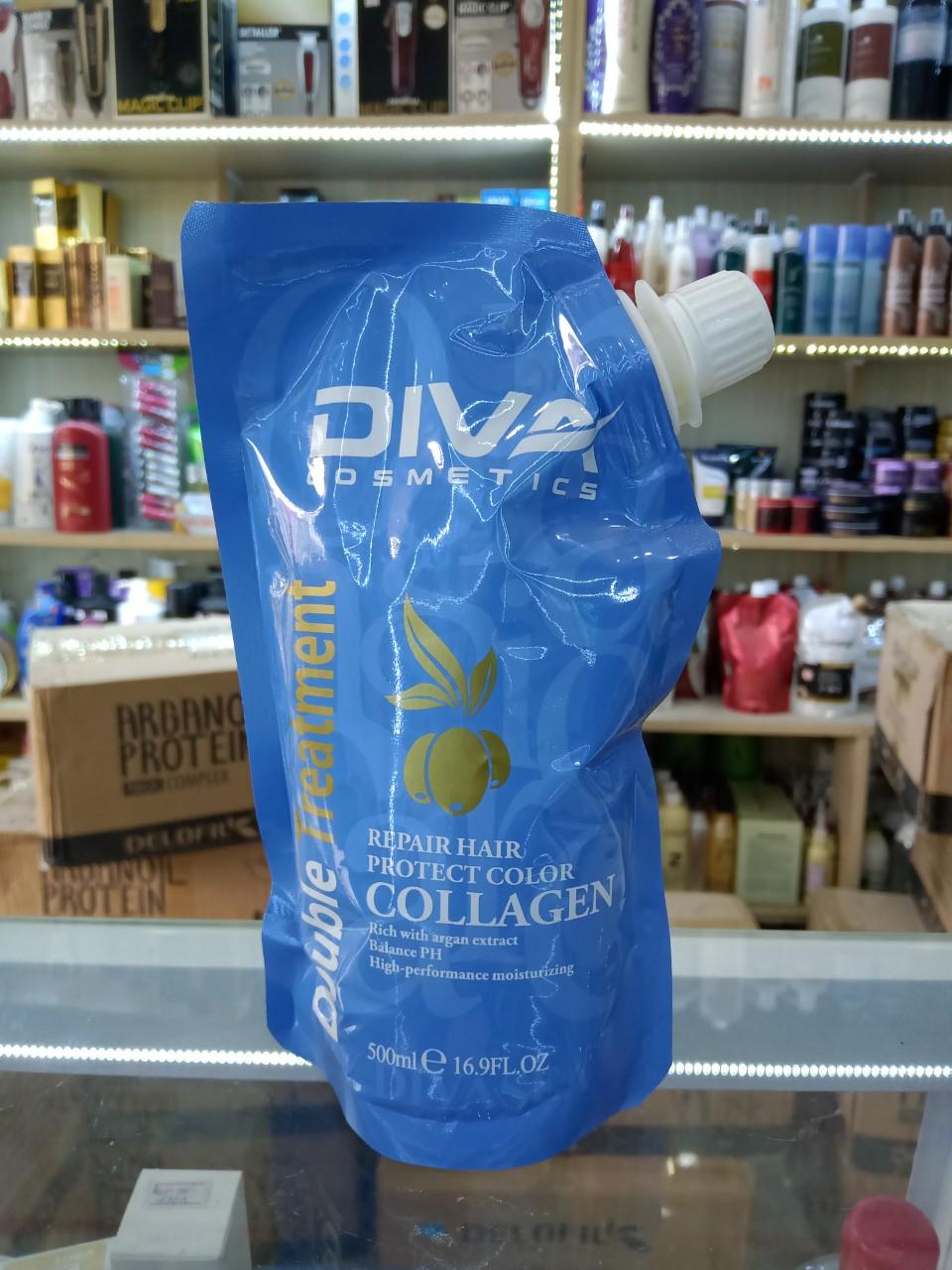 Hấp dầu túi collagen phục hòi tóc hư tổn DIVA