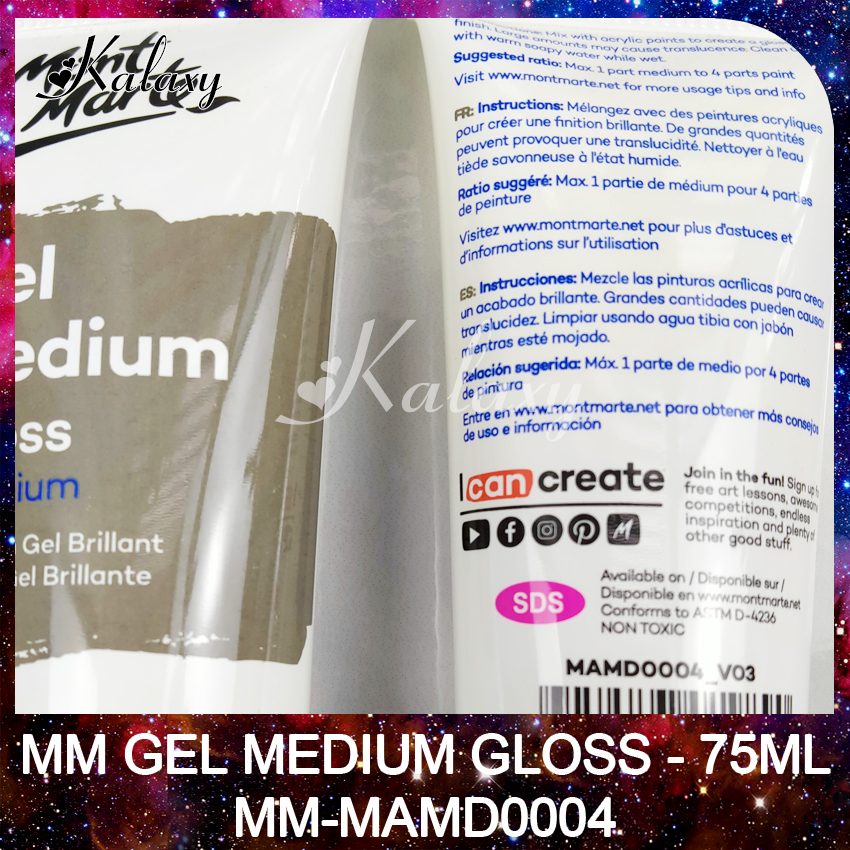 [Mỹ Thuật Trẻ] Gel phủ bóng  MONT MARTE, MM Gel Medium Gloss 75ml, MM-MAMD0004