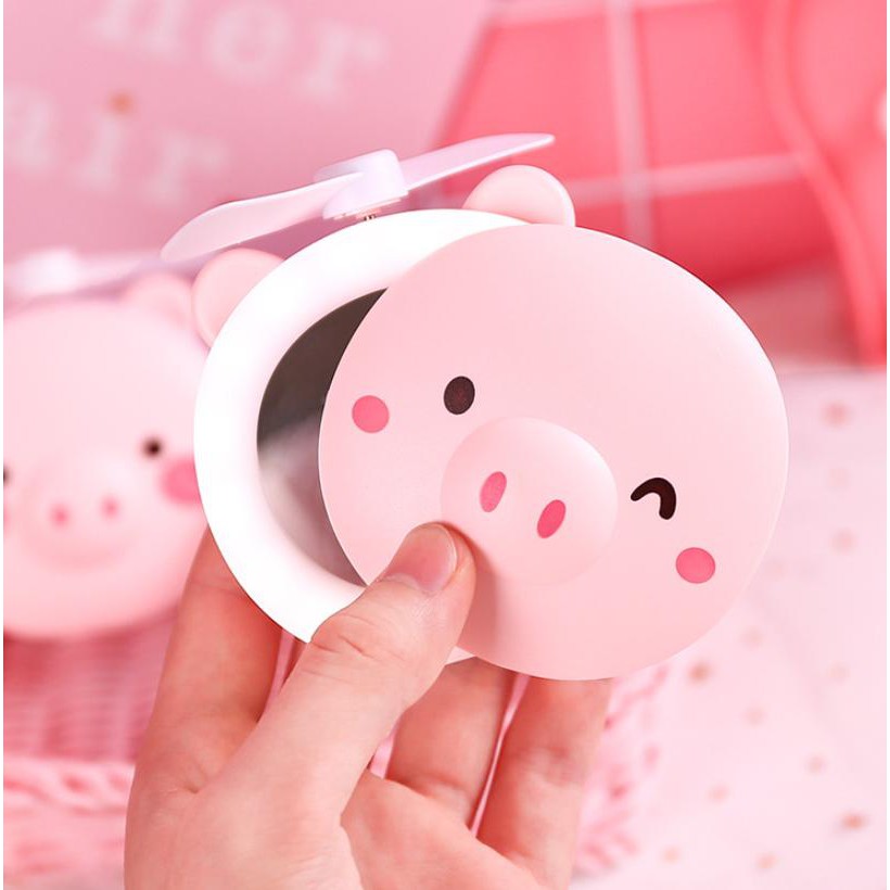 Gương Soi Kiêm Đèn Led Kèm Quạt