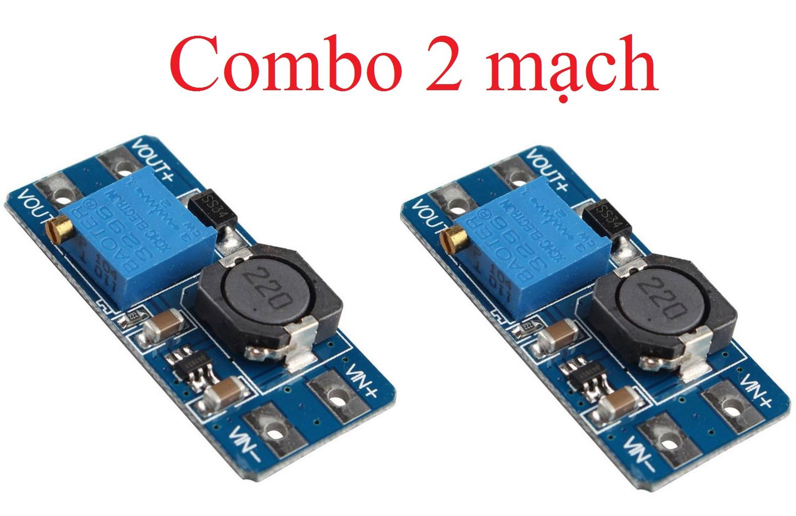 Mạch tăng áp DC-DC MT3608 dòng tối đa 2A