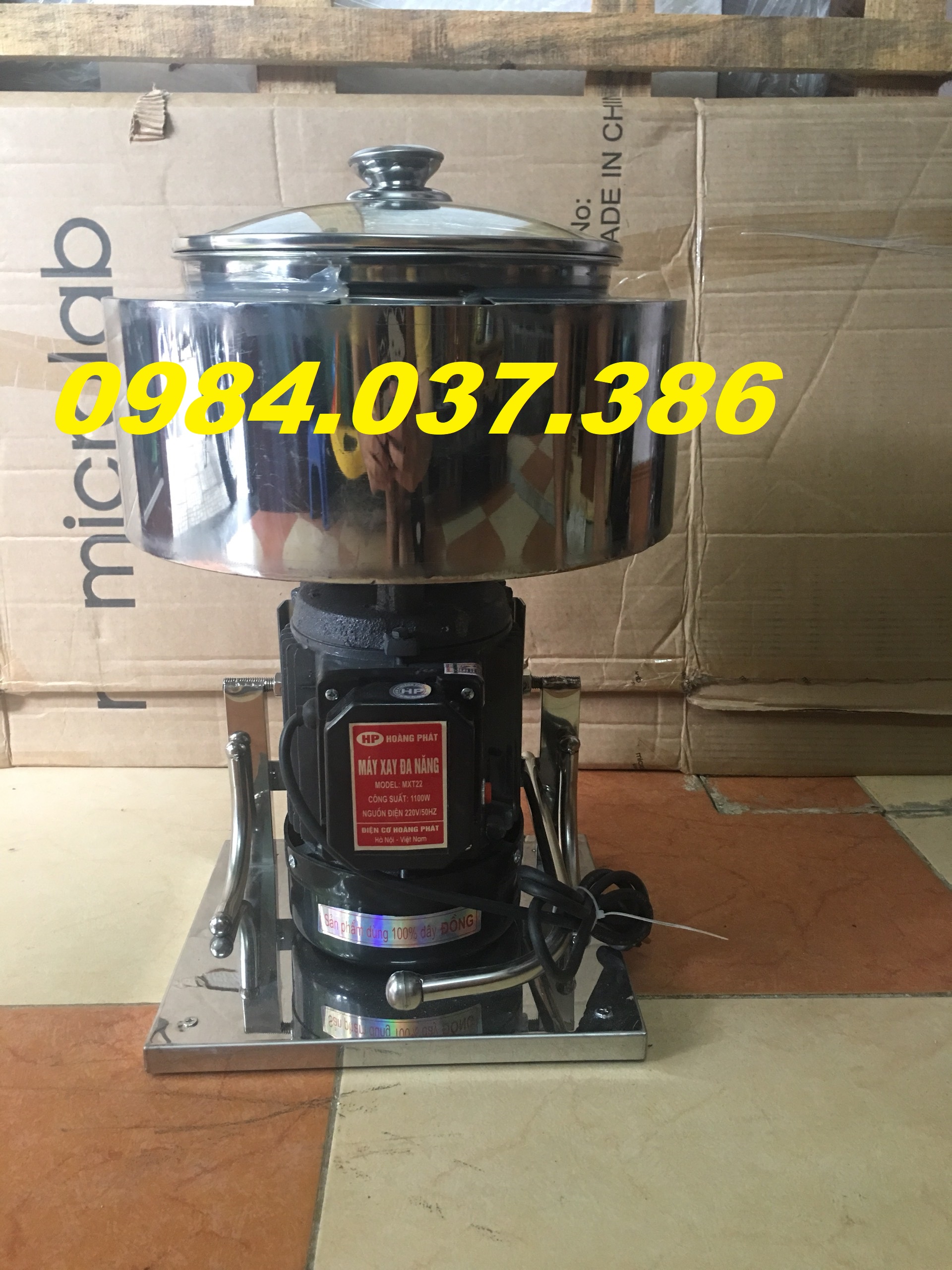 Máy xay giò chả 2kg có bao đá