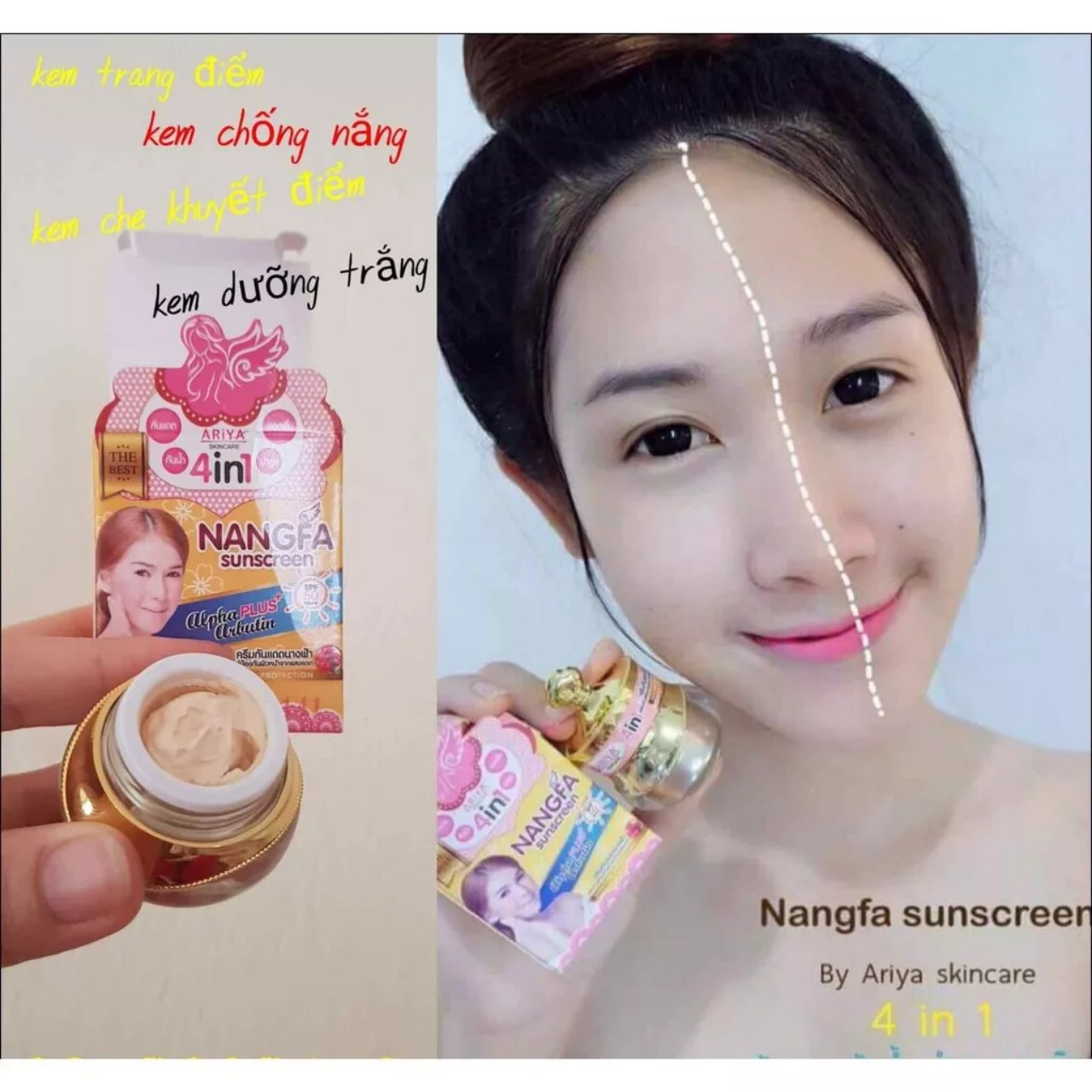 KEM CHỐNG NẮNG NANGFA Thái Lan