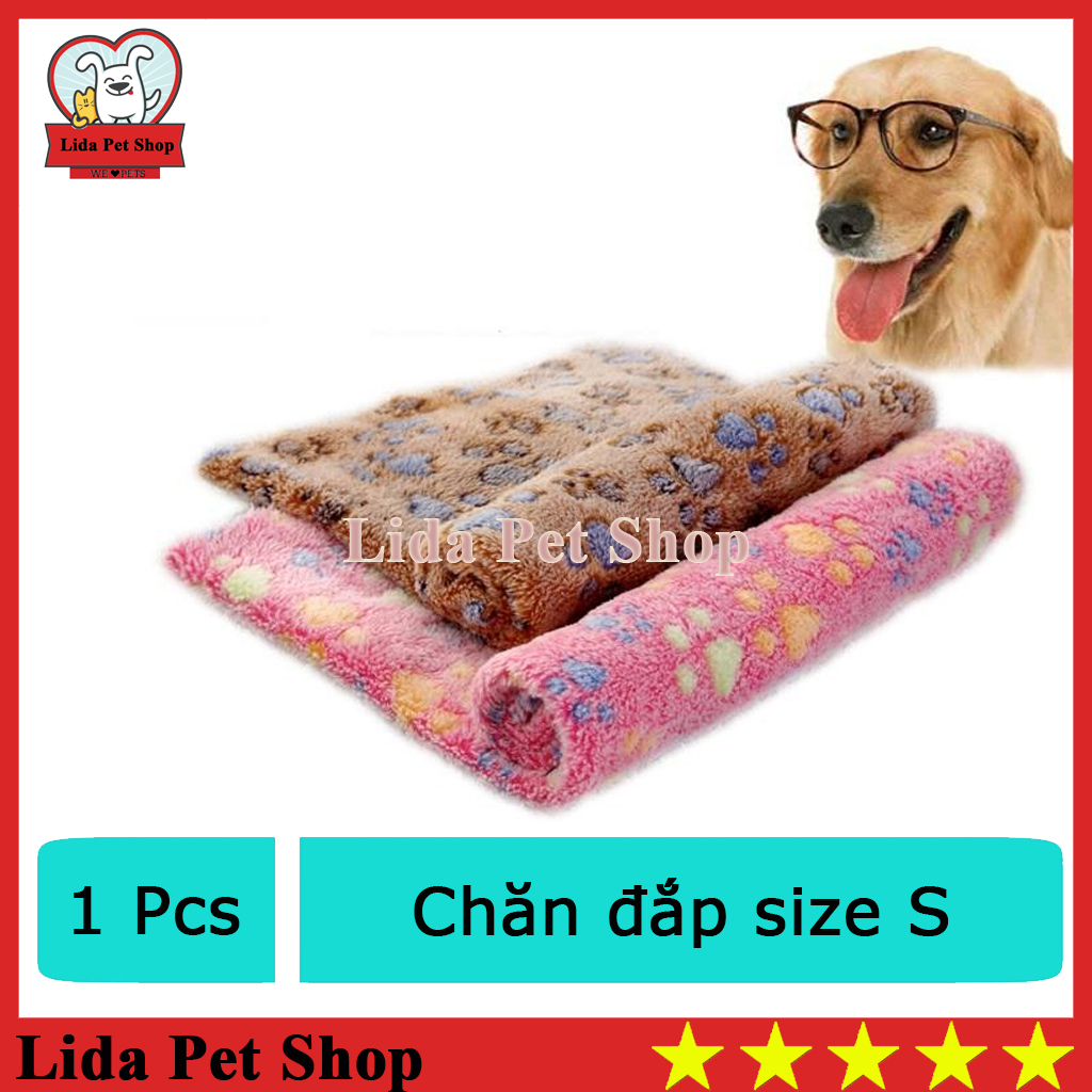 HN- Chăn mền cho Chó mèo ngủ (Màu Ngẫu Nhiên) - Chăn đắp cho chó mèo vải nhung siêu mềm mại, ấm vào mùa đông và mát vào mùa hè
