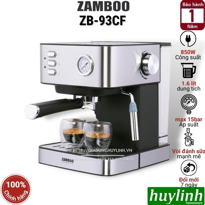 Máy pha cà phê Zamboo ZB-93CF - Tặng 500gr cafe