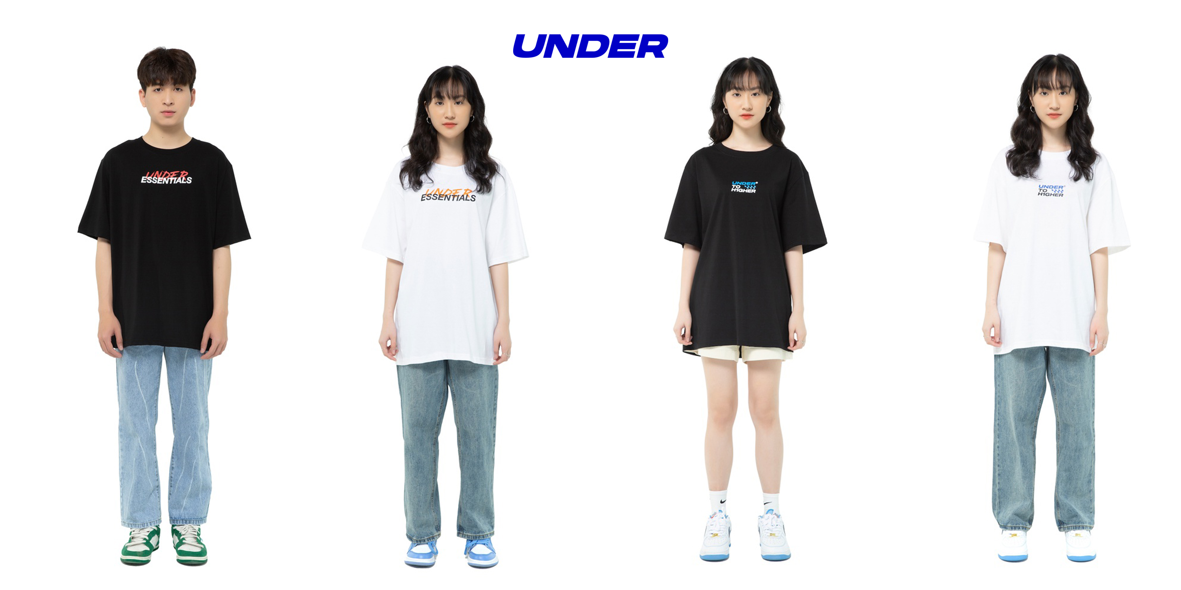 Áo thun UNDER Higher Tee (Đen) - UTS010A