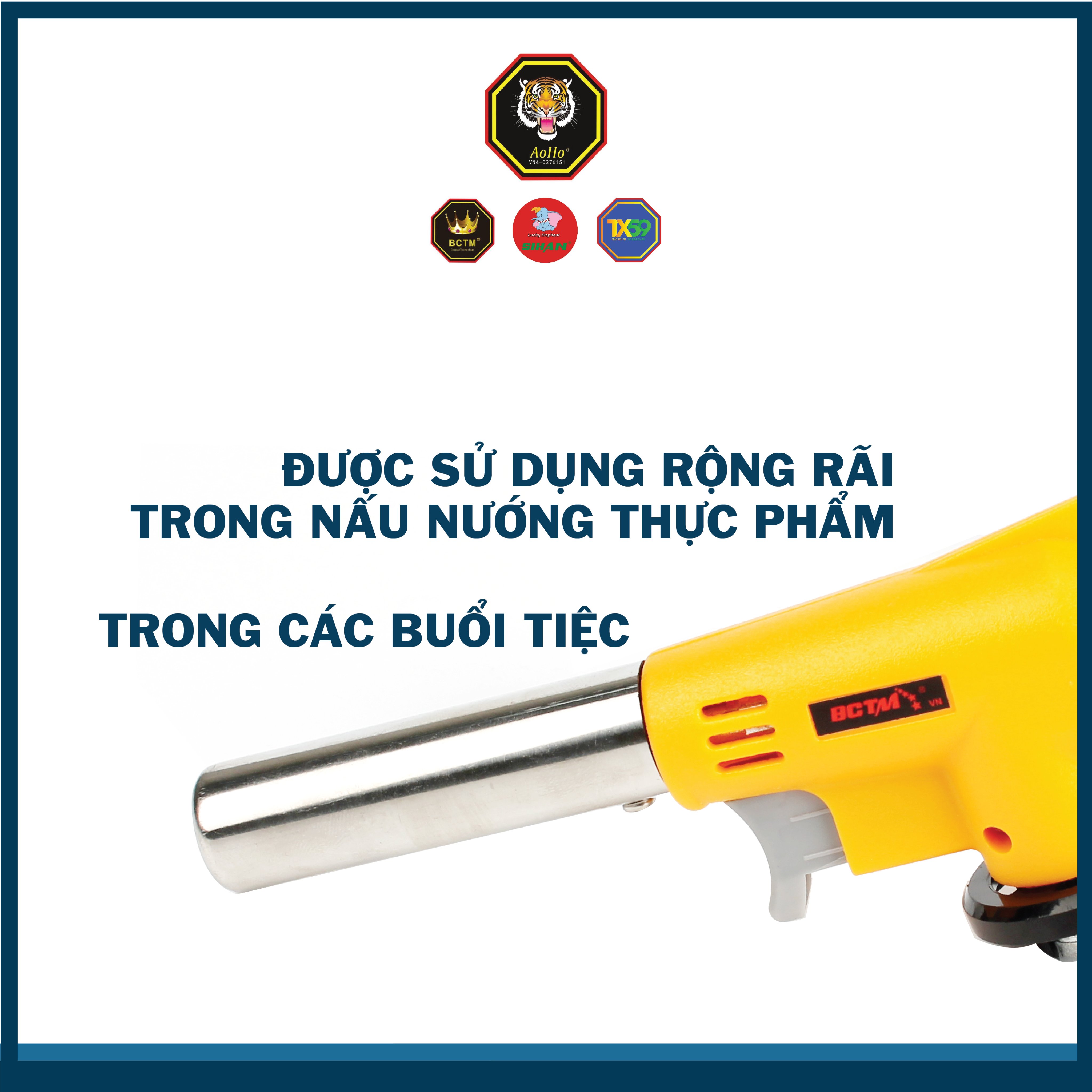 Đầu Khò Bình Gas Mini 920 _ Màu Vàng Cao Cấp