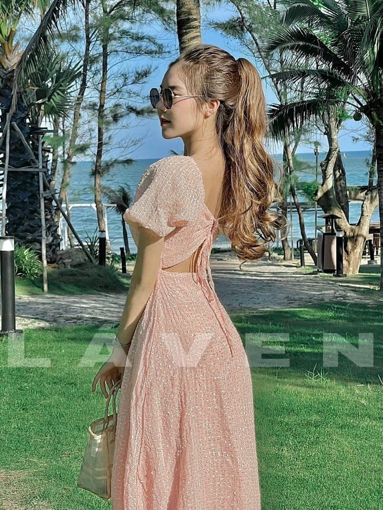 ( SALE SẬP SÀN) ĐẦM MAXI DÀI HỞ LƯNG XINH XẮN