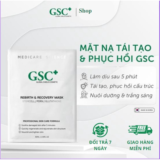 Mặt nạ tái tạo và phục hồi GSC 30ml