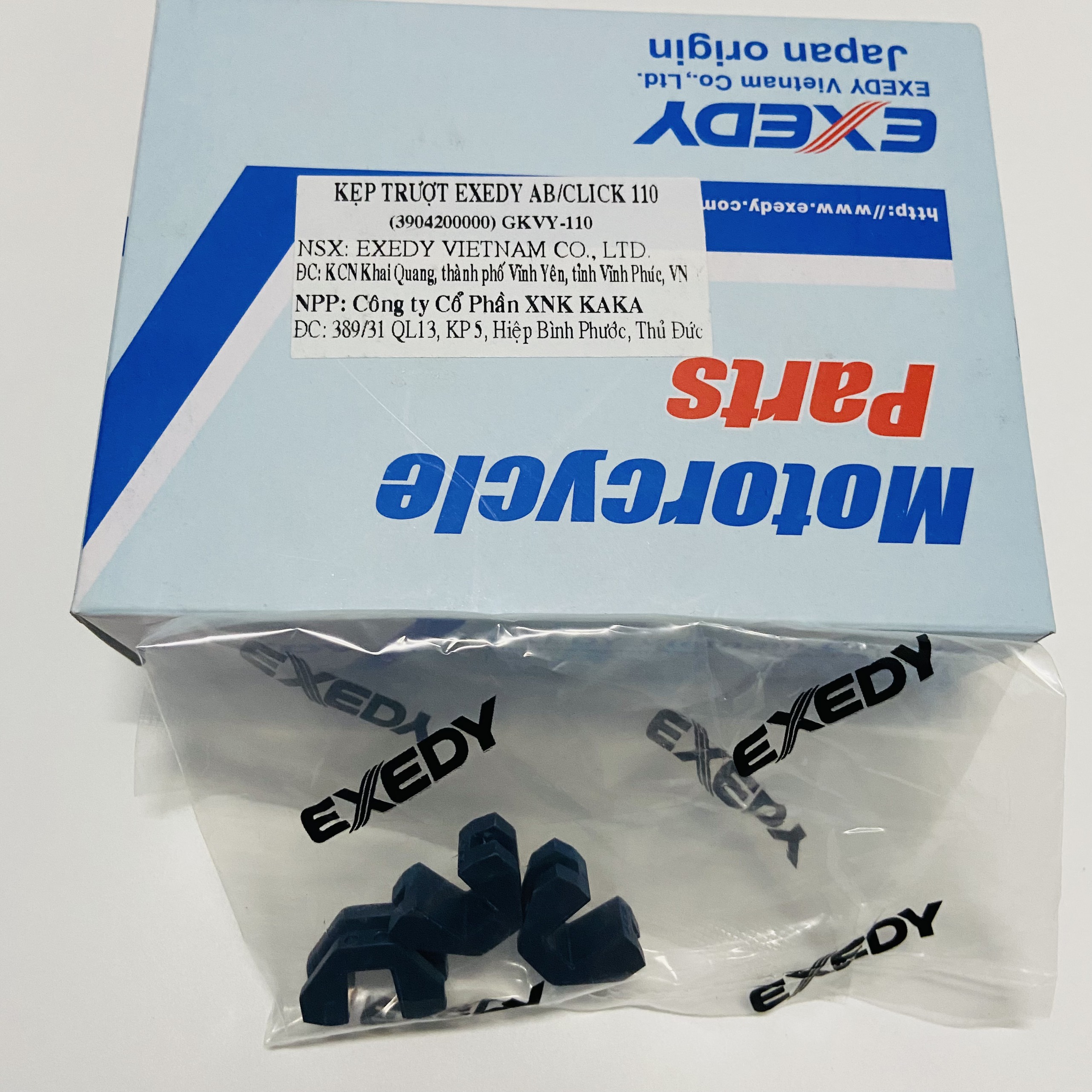 BỘ KẸP TRƯỢT CAO SU TRƯỢT NỒI TRƯỚC XE TAY GA HONDA 110 125 150 CHÍNH HÃNG EXEDY