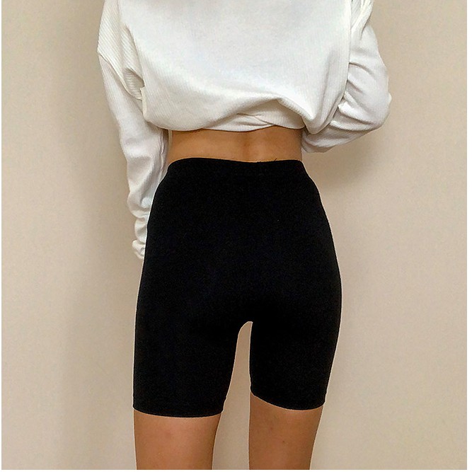 Quần legging đùi cuộn hồng co giãn, tôn dáng siêu xinh