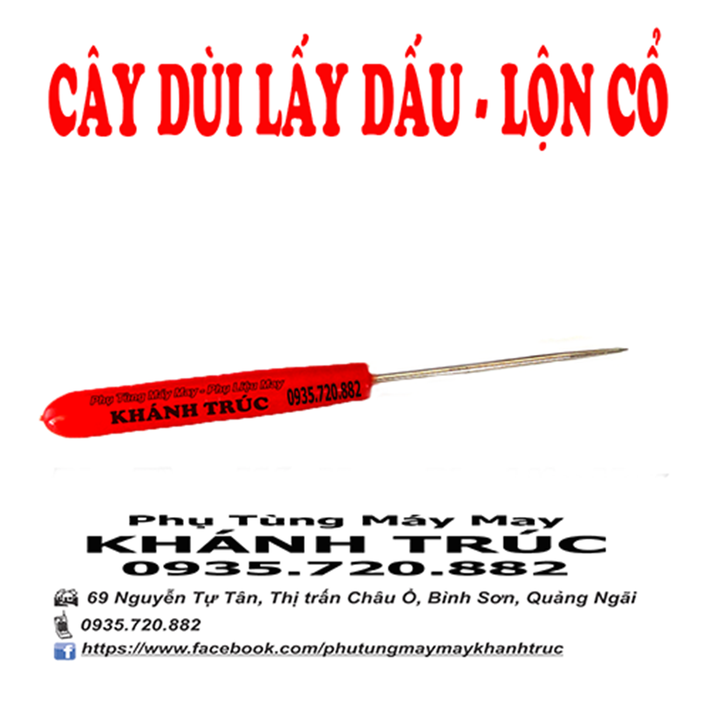 2 Cây dùi lộn cổ + lấy dấu máy may công nghiệp