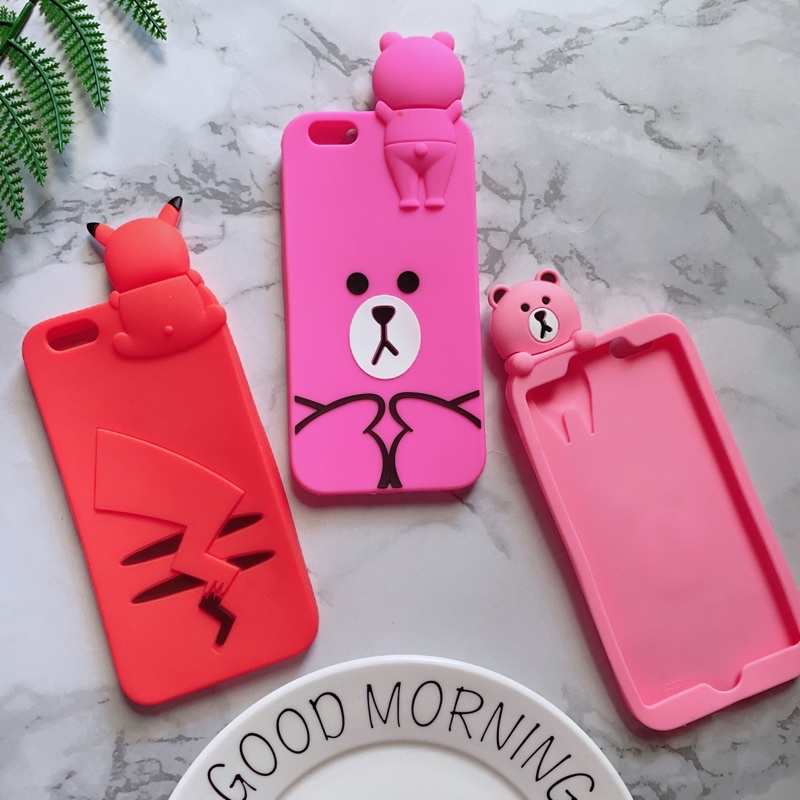 [XẢ KHO]Ốp Lưng iPhone 6Plus/6sPlus Silicone Dẻo Hình Thú Dễ Thương