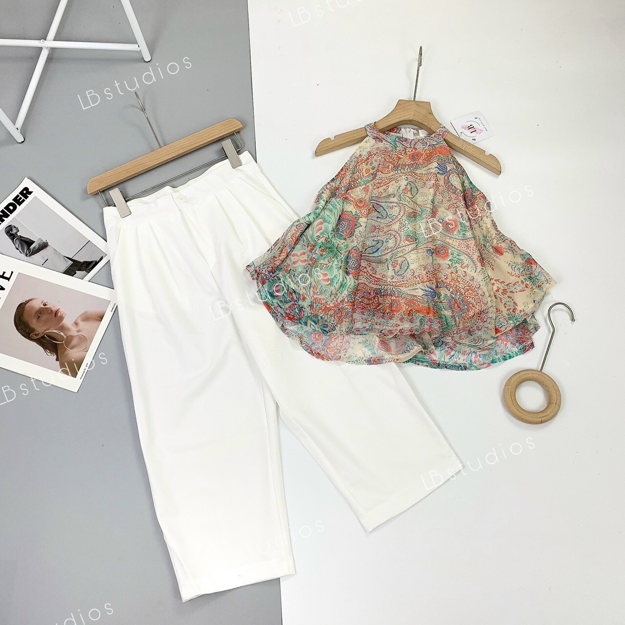 Set áo yếm quần ngố