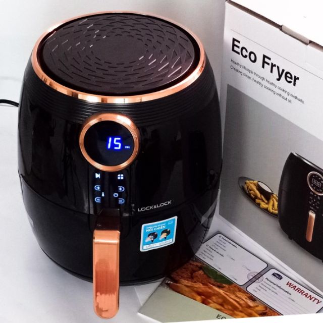 Nồi chiên không dầu LOCK&LOCK, 1500W, 4L - Màu đen (EJF376BLK)