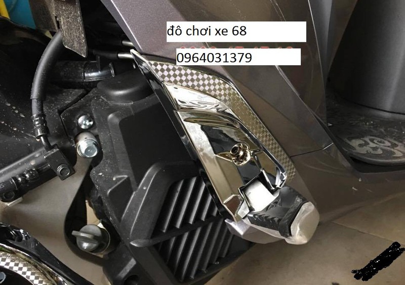 cặp ốp gác chân sau mạ crom xe sh 2017 2018 2019