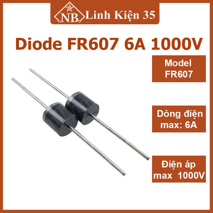 Linh kiện diode fr607 6a 1000v chất lượng cao