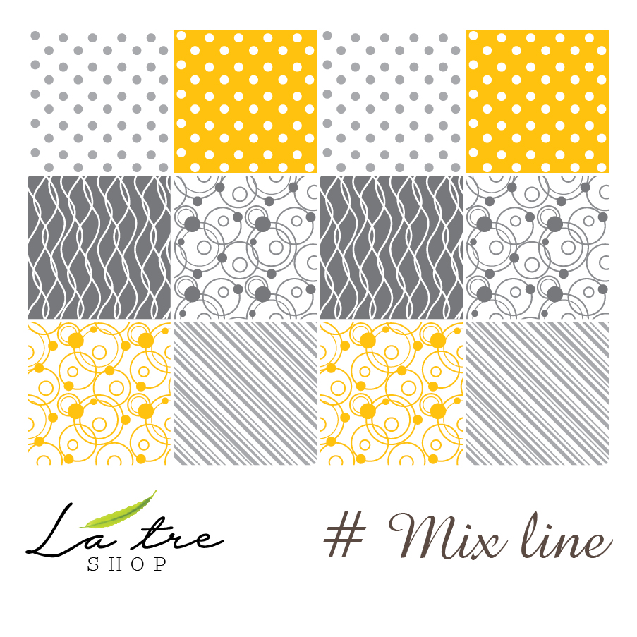 Decal gạch bông nguyên tấm Line mix