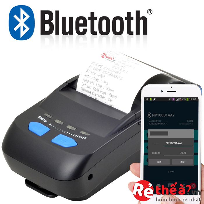 Máy in hóa đơn di động cầm tay XPRINTER-P300