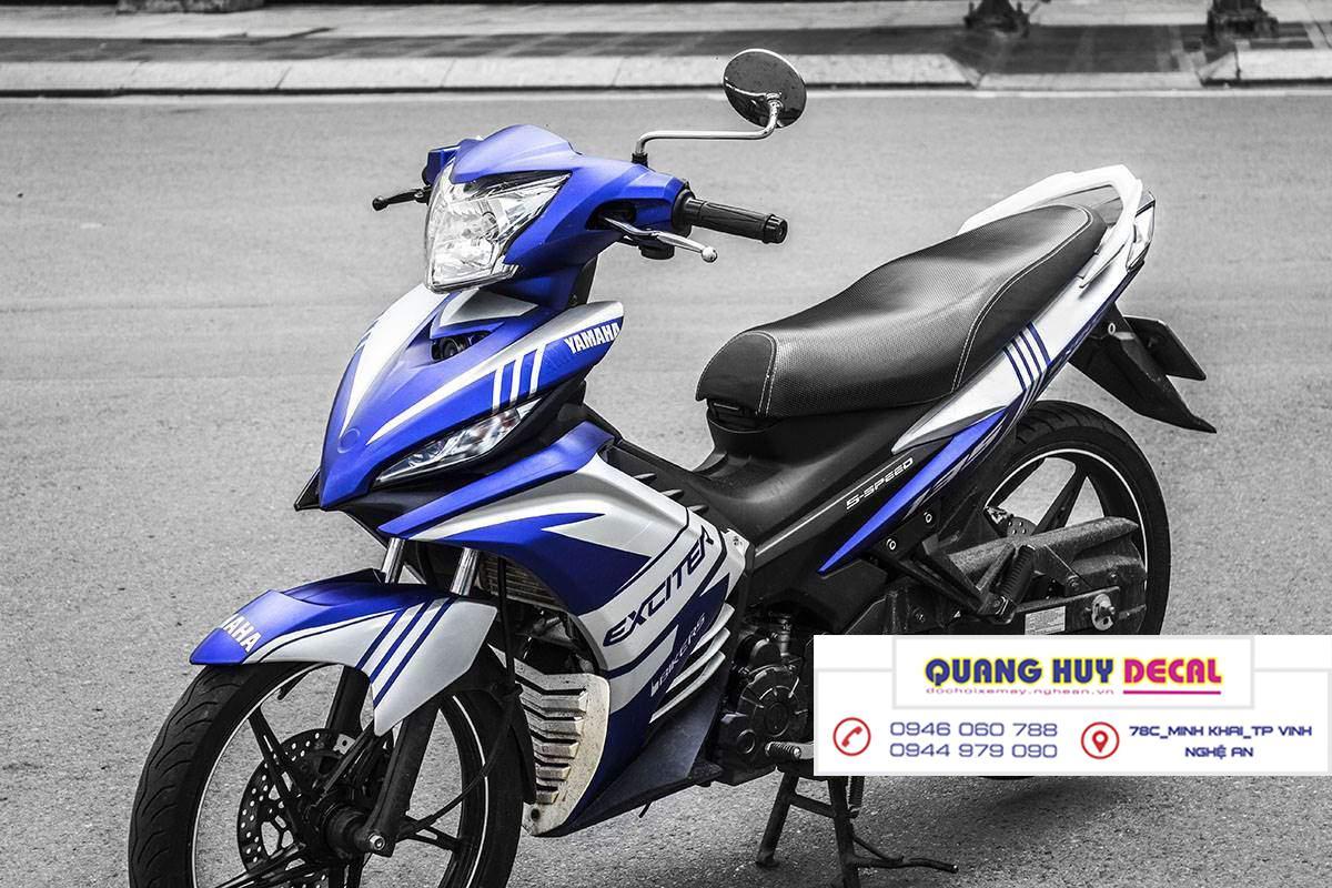 Tem trùm exciter 135 xanh trắng đẹp, Tem trùm exciter135, tem exciter 135, team trùm exciter 135, tem xe exciter 135, team trùm ex 135, team xe exciter 135 xanh trắng đẹp