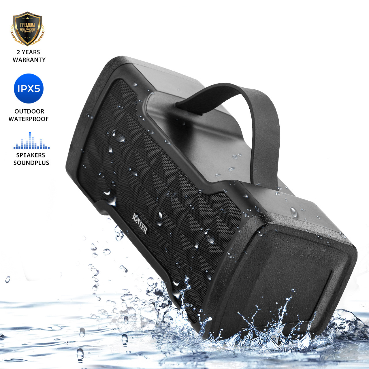 [HCM]Loa bluetooth cao cấp Jonter M91 Âm thanh cực khủng (pin 3000mAh sử dụng trong 8h công suất 24W) (Đen)