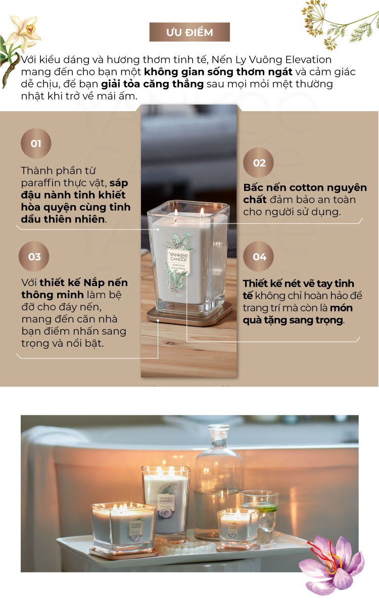 Nến thơm Sáp đậu nành Elevation Yankee Candle