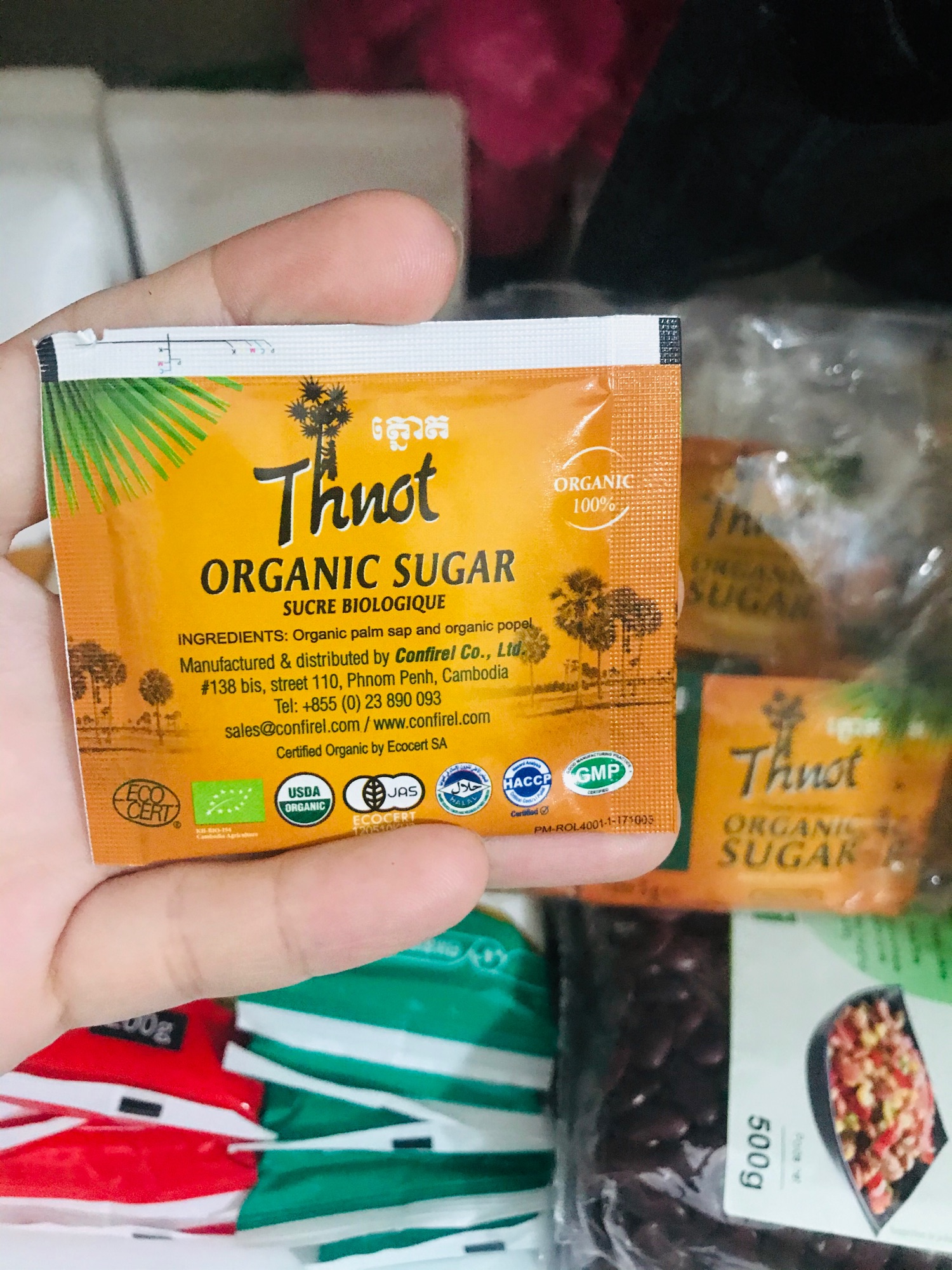 Đường thốt nốt hữu cơ 2 gói (5gr/ gói)
