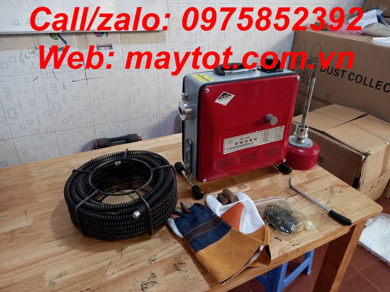 [HCM]Máy thông cống GQ 150 công suất 900W