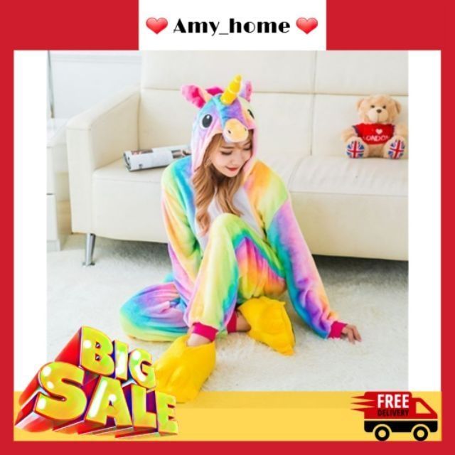 Bộ Đồ Thú Unicorn Rainbow (Kỳ Lân Cầu Vồng)