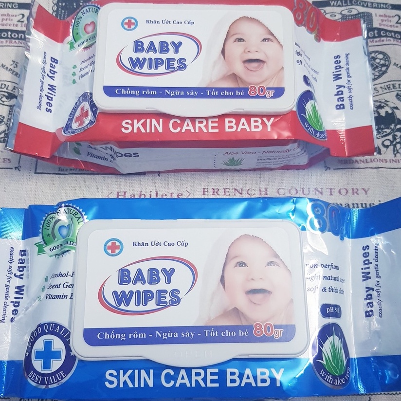 Khăn ướt baby wipes 80 tờ