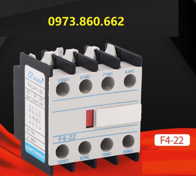 Tiếp điểm phụ 2NO 2NC cho contactor F4-22 ( LA-22