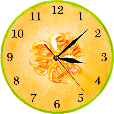 ( Freeship Max ) Đồng hồ kim trôi treo tường bí đỏ ngộ nghĩnh