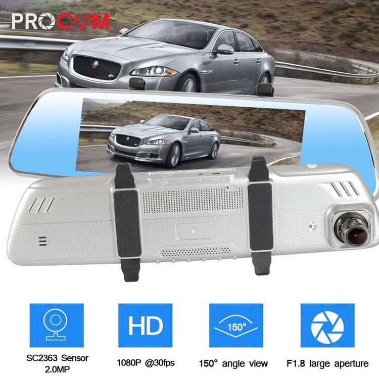 Camera hành trình Procam T98 Plus Mirror 4G, Android 5.0, Camera kép