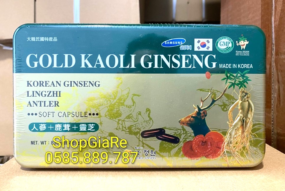 Viên bổ gold kaoli ginseng Giúp bồi bổ cơ thể, ăn ngủ ngon, cho người suy nhược cơ thể