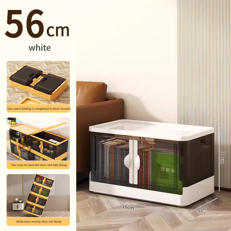 JJT multipurpose storage box Can open the box on many sides, storage boxes, storage boxes, storage shelves, drawer boxes, shelves, storage shelves for storing things tidy. Strong and durable to use. There are many colors to choose from. Foldable Toy Stora