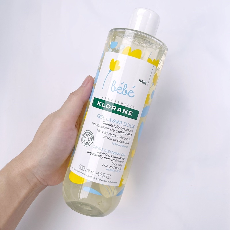 Sữa tắm gội 2in1 cho bé Klorane bébé Pháp 500ml