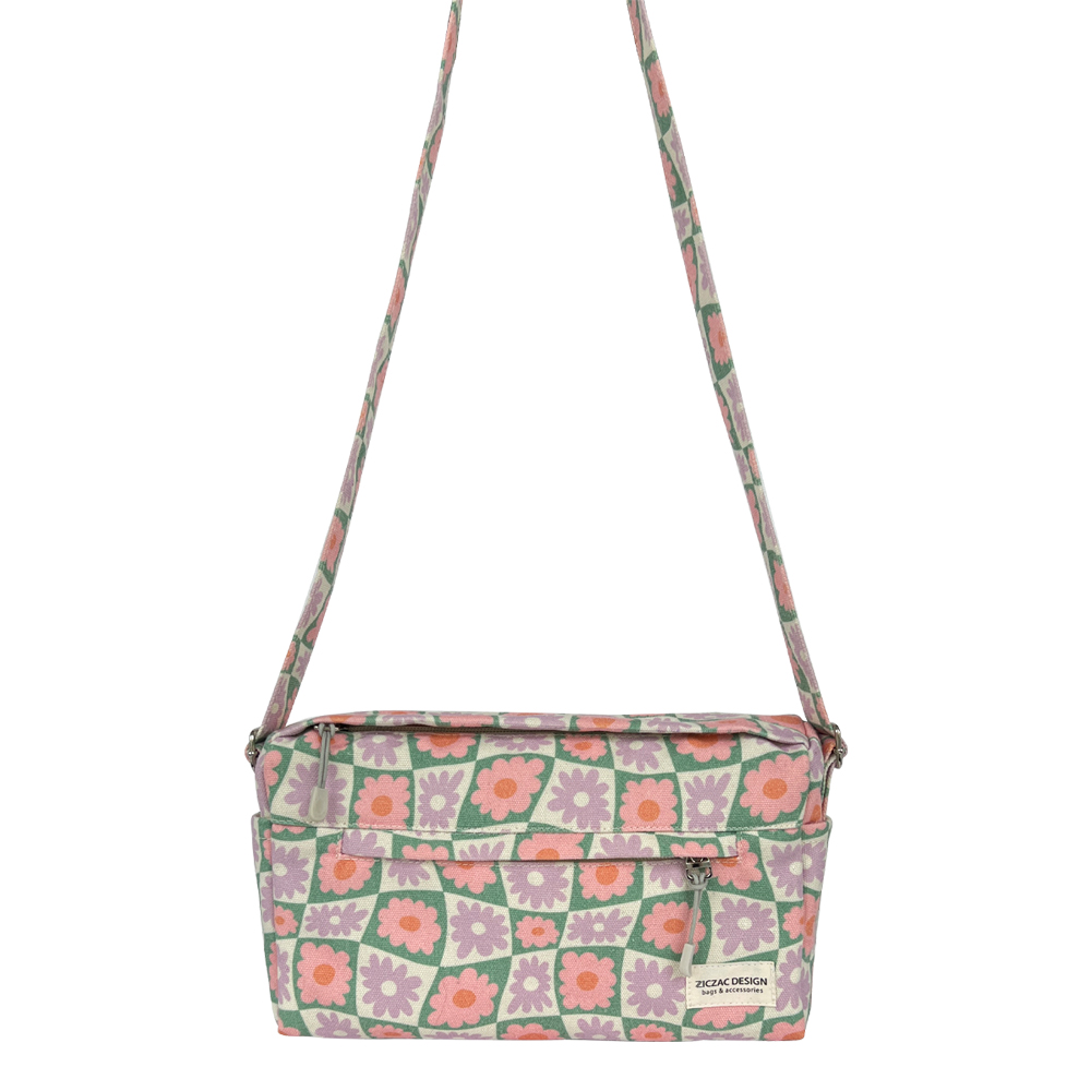 Túi đeo chéo màu kem in hình - Layla CrossBag