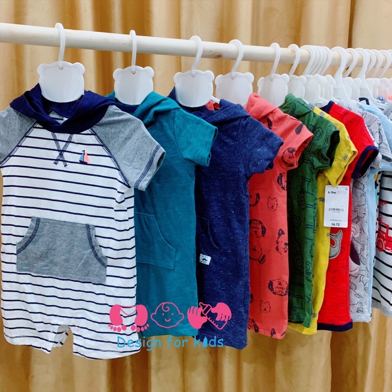 (Size 18-24m) Bộ body đùi romper xuất dư Car.ter's cho bé trai (chọn mẫu)