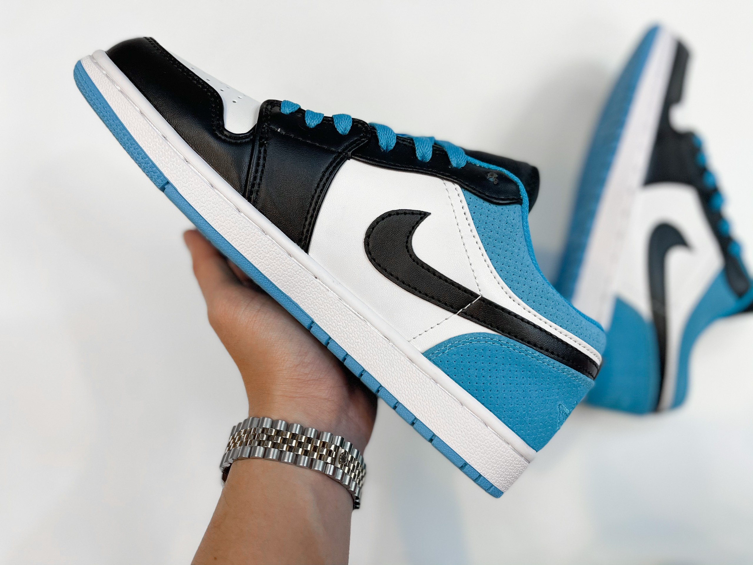 GIÀY THỂ THAO NAM NỮ SNEAKER JD1 LOW BLACK BLUE